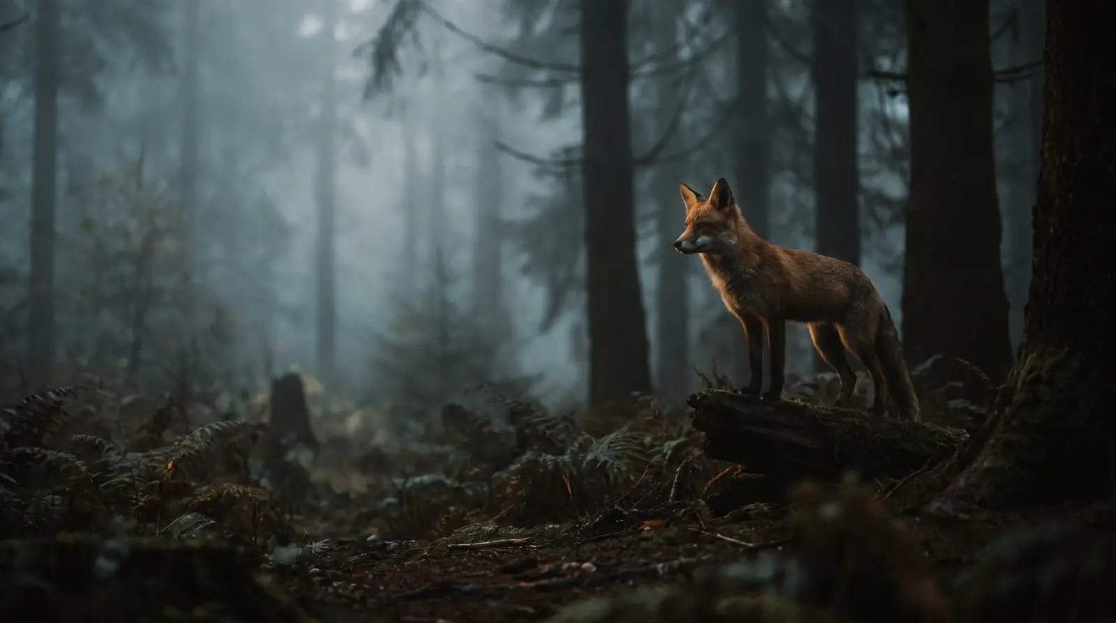 Jagdliches Motiv der Wildart-Gruppe Raubwild